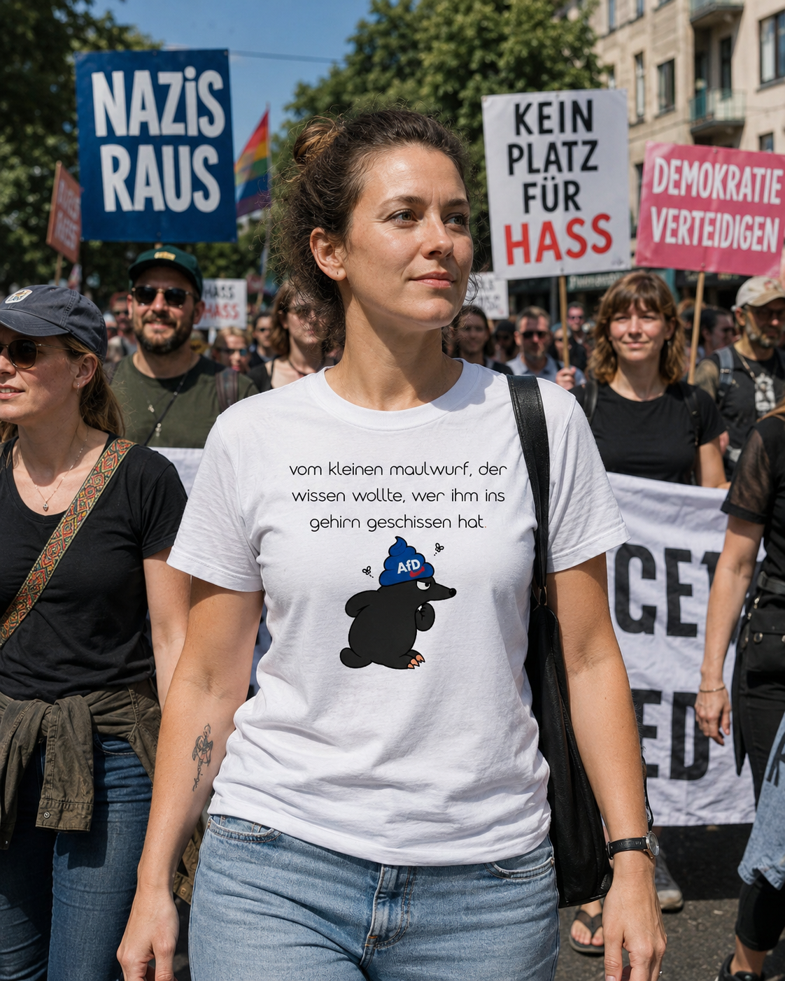 vom kleinen maulwurf, der wissen wollte, wer ihm ins gehirn geschissen hat.